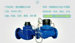 垂直螺翼光电远传水表支持485/M-BUS技术